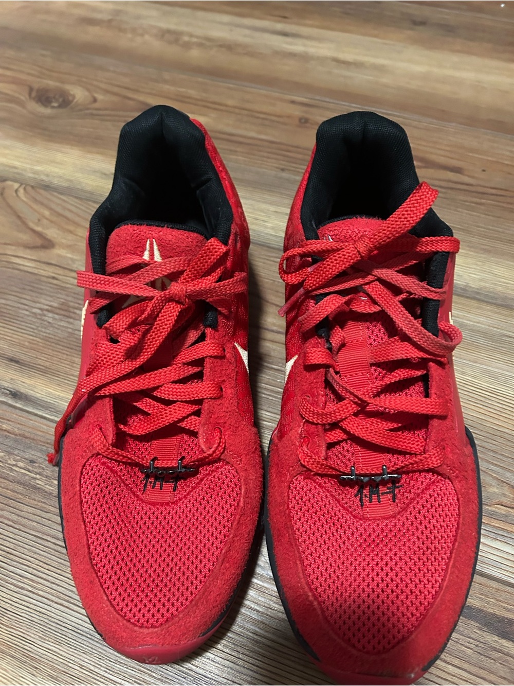 Nike Red and Black Men's Athletic Sneakers